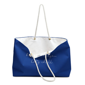 Let's Chill Blue Tote