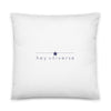 Starburst White & Navy Pillow