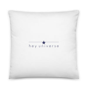 Starburst White & Navy Pillow