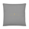 Starburst Grey & Gold Pillow