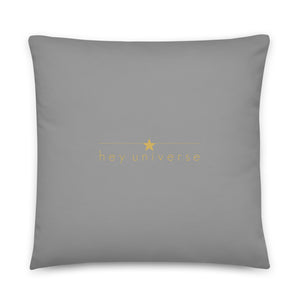 Starburst Grey & Gold Pillow