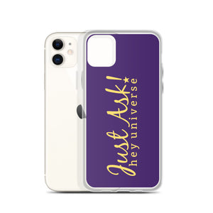 Just Ask Purple iPhone Case