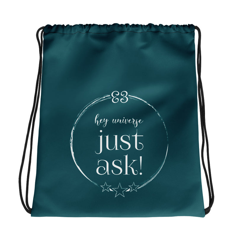 Just Ask! Drawstring Bag
