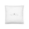 Sleep Dream Manifest Repeat White & Navy Pillow