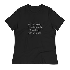 Women's I am Beautiful & Loved Just As I am Declaration Tee