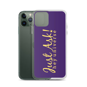 Just Ask Purple iPhone Case