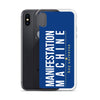 Manifestation Machine Blue iPhone Case